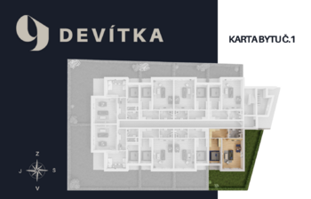 Prodej bytu 2+kk v osobním vlastnictví 66 m², Ševětín