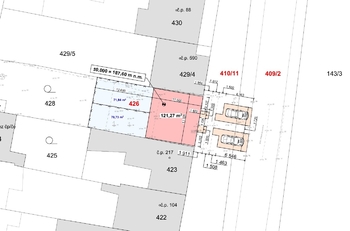 Situační výkres - Prodej domu 92 m², Měnín