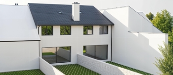Vizualizace zadní část - Prodej domu 92 m², Měnín