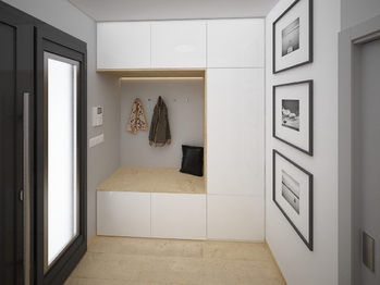Vizualizace zádveří - Prodej domu 92 m², Měnín