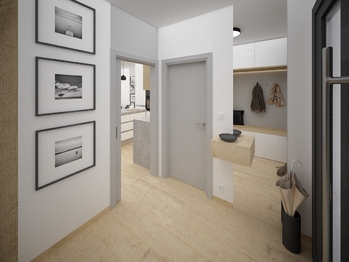 Vizualizace zádveří - Prodej domu 92 m², Měnín