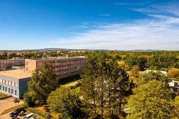 Z okna - Prodej bytu 3+1 v osobním vlastnictví 78 m², České Budějovice