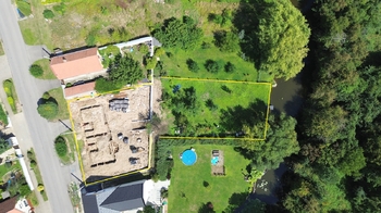 Foto situační RD, zahrada - Prodej domu 95 m², Hořín