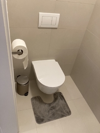 toaleta - Pronájem bytu 2+kk v osobním vlastnictví 63 m², Praha 9 - Vysočany