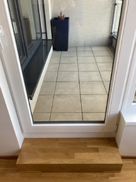 vchod na lodžii - Pronájem bytu 2+kk v osobním vlastnictví 63 m², Praha 9 - Vysočany