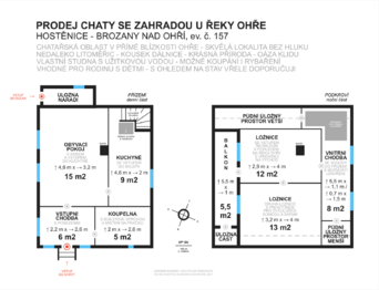 Prodej chaty / chalupy 79 m², Brozany nad Ohří