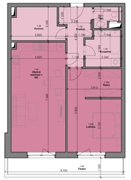 Pronájem bytu 2+kk v osobním vlastnictví 86 m², České Budějovice