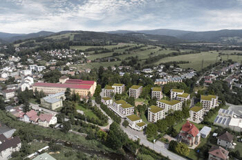 Bydlení v Krkonoších vizualizace - Prodej bytu 3+kk v družstevním vlastnictví 89 m², Vrchlabí