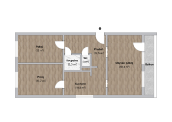 Prodej bytu 3+1 v osobním vlastnictví 76 m², Kutná Hora