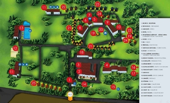 mapa Morava Camp - Prodej ubytovacího zařízení 3734 m², Mohelnice 