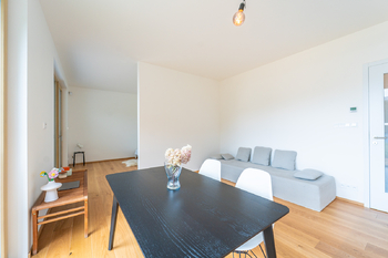 Obývací pokoj - Pronájem bytu 1+kk v osobním vlastnictví 41 m², Praha 6 - Dejvice