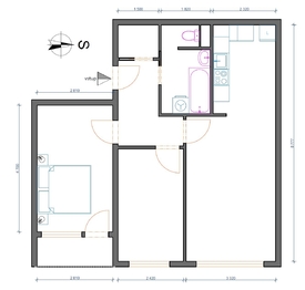 Prodej bytu 3+kk v osobním vlastnictví 69 m², Praha 4 - Chodov