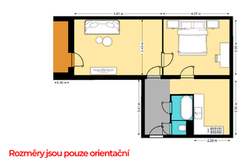 Prodej bytu 2+1 v osobním vlastnictví 53 m², Praha 6 - Veleslavín