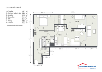 Prodej bytu 3+kk v osobním vlastnictví 82 m², Praha 4 - Modřany