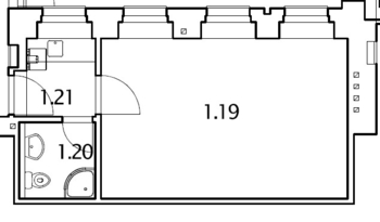 Pronájem kancelářských prostor 33 m², Praha 1 - Nové Město