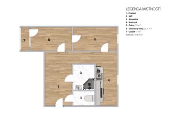 Prodej bytu 2+1 v osobním vlastnictví 55 m², Ostrava