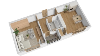 Pronájem bytu 2+kk v osobním vlastnictví 48 m², Ústí nad Labem