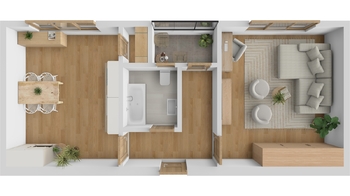 Pronájem bytu 2+kk v osobním vlastnictví 48 m², Ústí nad Labem