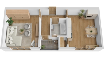 Pronájem bytu 2+kk v osobním vlastnictví 48 m², Ústí nad Labem