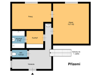 přízemí 2D - Prodej domu 90 m², Třebenice