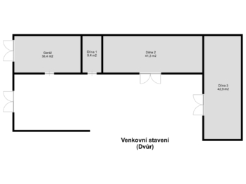 venkovní stavení 2D - Prodej domu 90 m², Třebenice