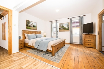 Vizualizace obývací pokoj jako ložnice - Pronájem bytu 1+1 v osobním vlastnictví 51 m², Teplice