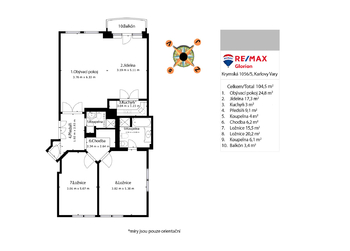 planek - Prodej bytu 3+kk v osobním vlastnictví 105 m², Karlovy Vary