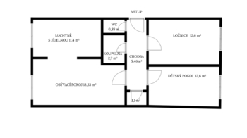 Prodej bytu 3+1 v osobním vlastnictví 70 m², Praha 9 - Černý Most
