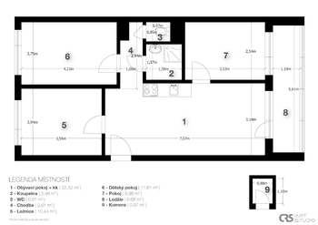 Prodej bytu 4+kk v osobním vlastnictví 72 m², Kladno