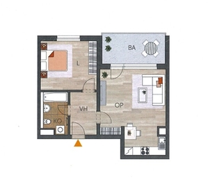 Pronájem bytu 2+kk v osobním vlastnictví 70 m², Praha 9 - Čakovice