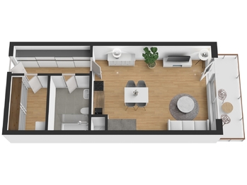 Pronájem bytu 1+kk v osobním vlastnictví 59 m², Plzeň