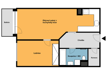 Pronájem bytu 2+kk v osobním vlastnictví 57 m², Plzeň