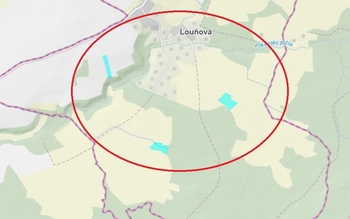 Prodej pozemku 26378 m², Louňová