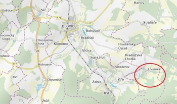 Prodej pozemku 26378 m², Louňová