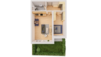 Prodej bytu 2+kk v osobním vlastnictví 66 m², Ševětín