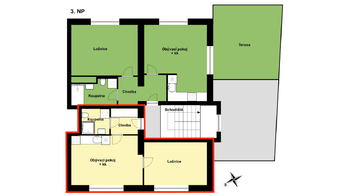 2kk  - Pronájem bytu 2+kk v osobním vlastnictví 36 m², Praha 4 - Krč