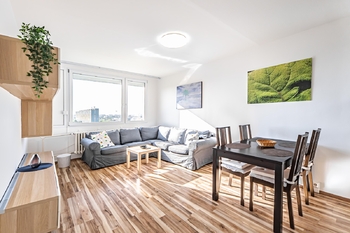 Obývací pokoj - Pronájem bytu 3+kk v osobním vlastnictví 66 m², Praha 4 - Chodov 