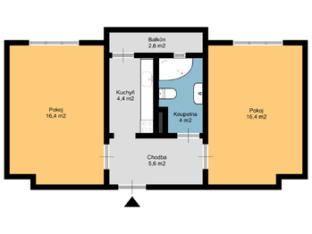 Prodej bytu 2+1 v osobním vlastnictví 57 m², Vlachovo Březí