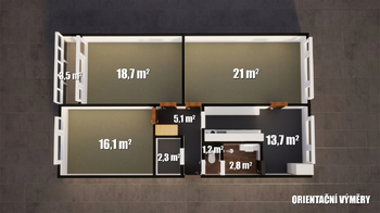 Prodej bytu 3+1 v družstevním vlastnictví 79 m², Liberec