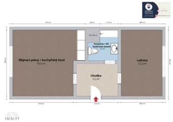 Prodej bytu 2+kk v osobním vlastnictví 43 m², Česká Lípa