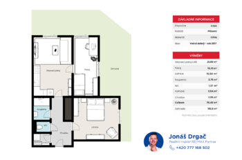 Prodej bytu 3+kk v osobním vlastnictví 70 m², Praha 4 - Újezd u Průhonic