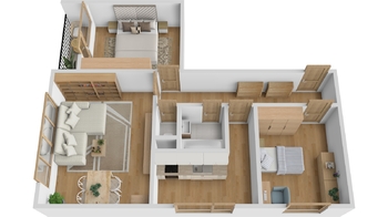 Pronájem bytu 3+1 v osobním vlastnictví 70 m², Hradec Králové