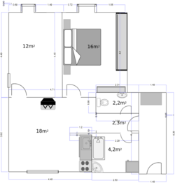Pronájem bytu 3+kk v osobním vlastnictví 55 m², Řehenice