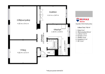 Prodej bytu 3+1 v osobním vlastnictví 85 m², Dolní Žandov