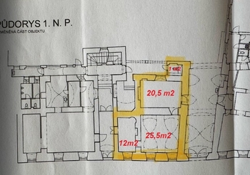 Pronájem obchodních prostor 60 m², Chrudim