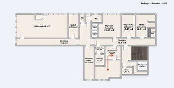Prodej ubytovacího zařízení 2000 m², Lesní Hluboké