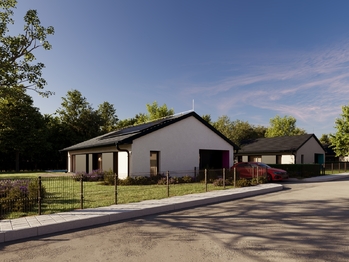 POHLED Z ULICE 2 - VIZUALIZACE - Prodej domu 136 m², Brázdim