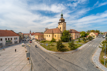 Výhled na kostel - Pronájem bytu 2+kk 62 m², Unhošť