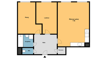 Pronájem bytu 3+kk v osobním vlastnictví 76 m², Praha 9 - Libeň