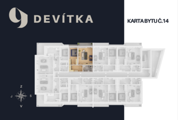 Prodej bytu 2+kk v osobním vlastnictví 64 m², Ševětín